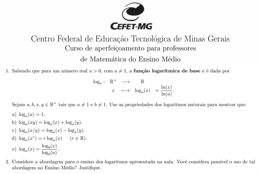 Aula 18 – 03 de novembro – GTMAT